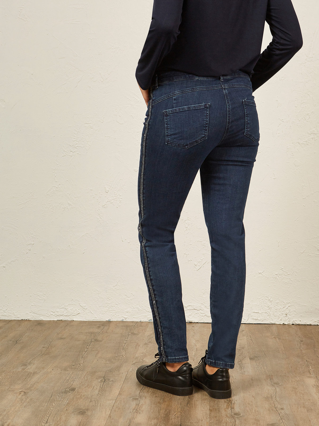 Pantalon Elastico con Pedreria de Elena Miro - Calma