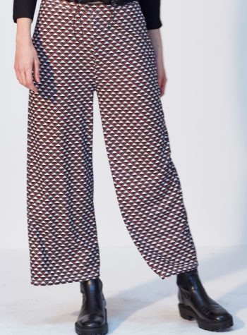 Pantalon Punto Cropped Geometrico de Vandos