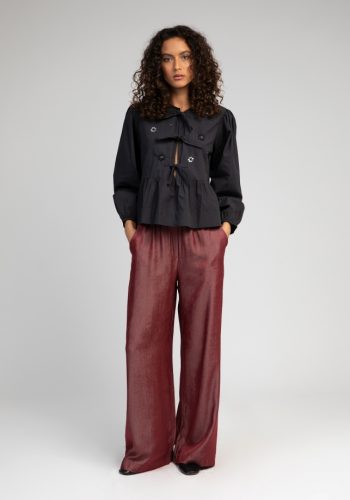Pantalon Alto Elastico Burdeos