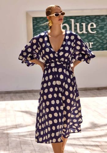 Vestido Largo Lunares