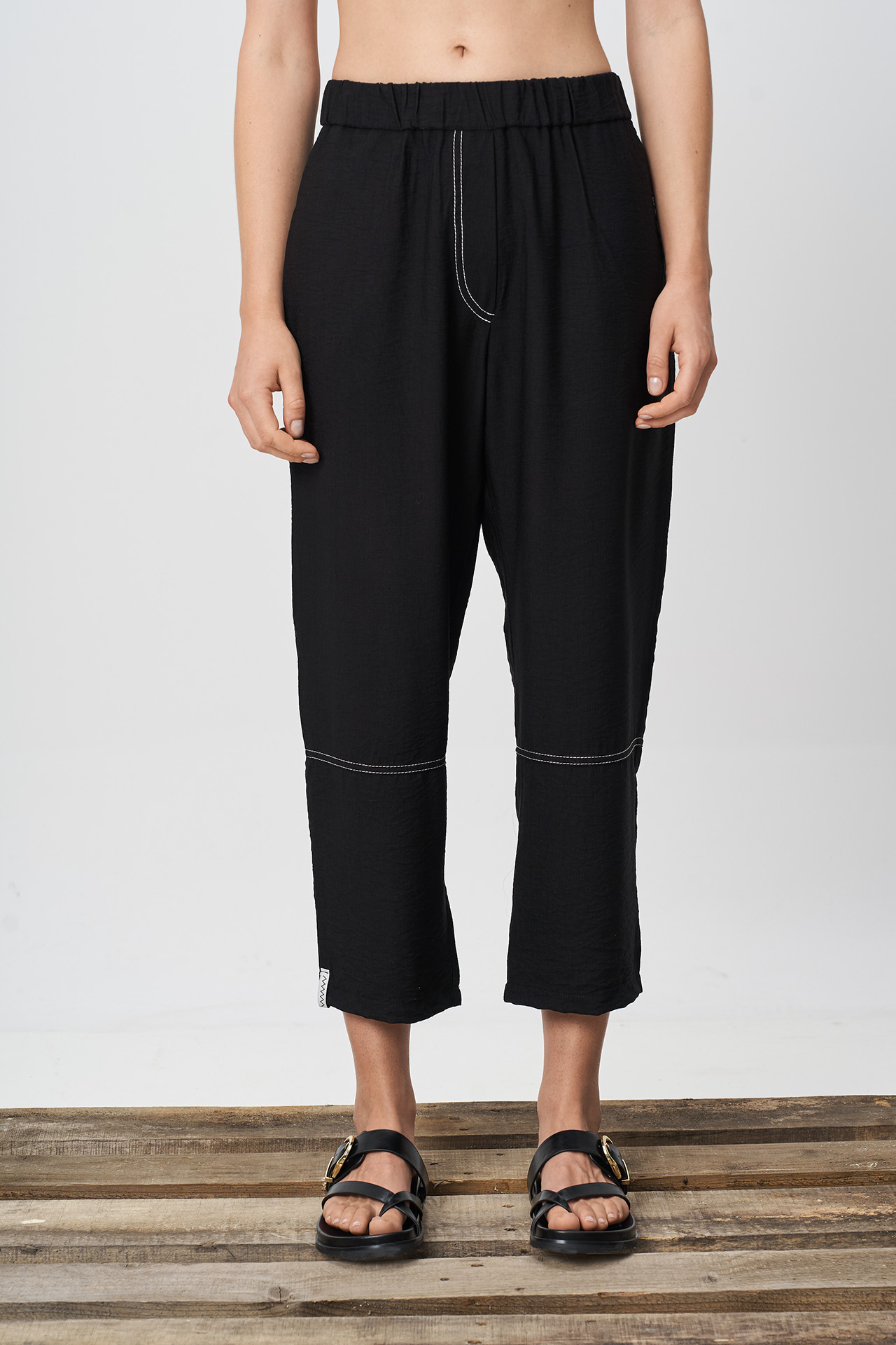 Pantalon Cigarette Negro - Imagen 2