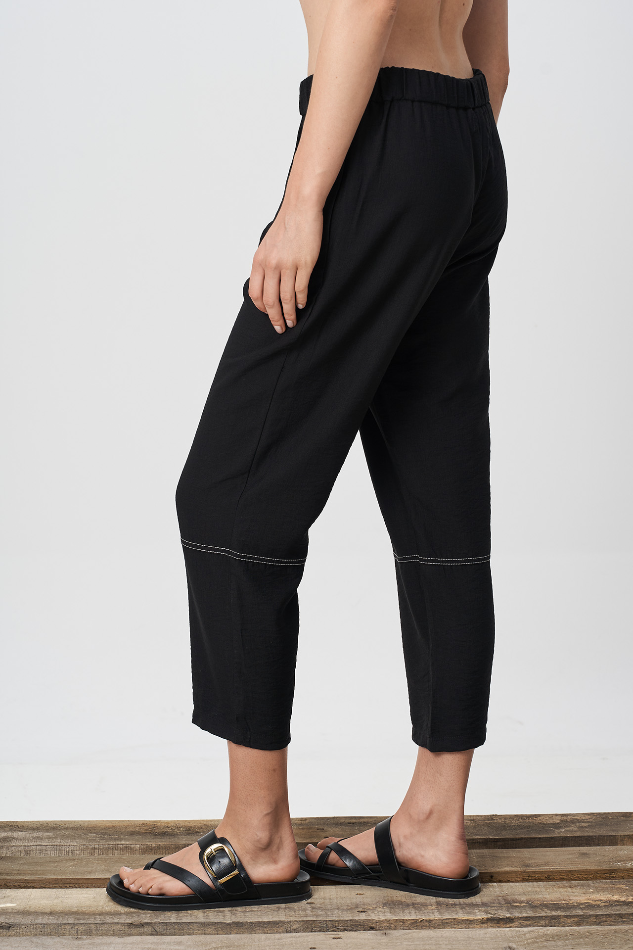 Pantalon Cigarette Negro - Imagen 3