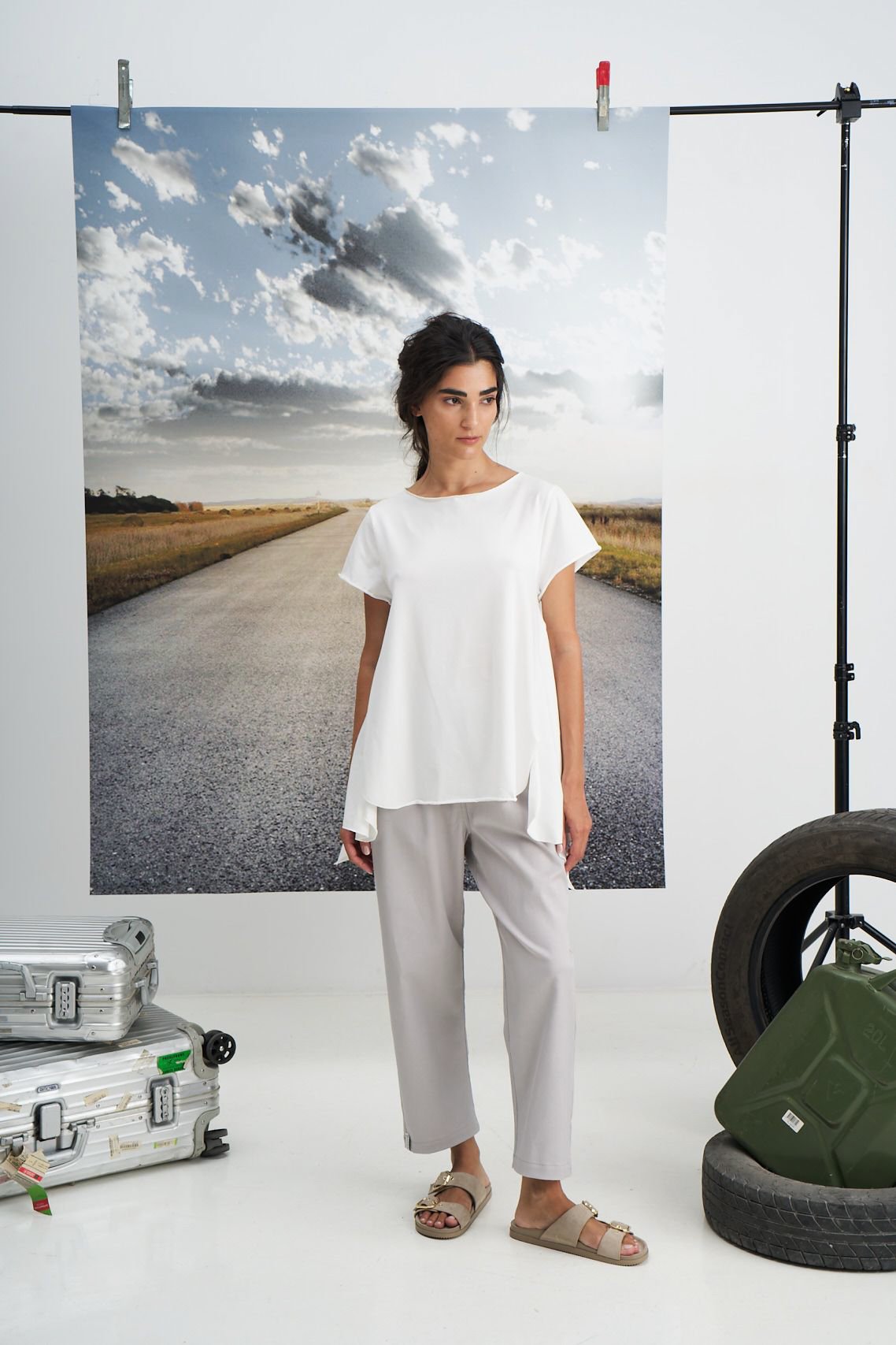 Top Asimetrico Blanco