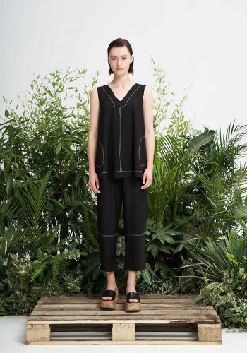 Pantalon Cigarette Negro