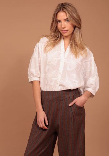 Blusa Bordada Flores