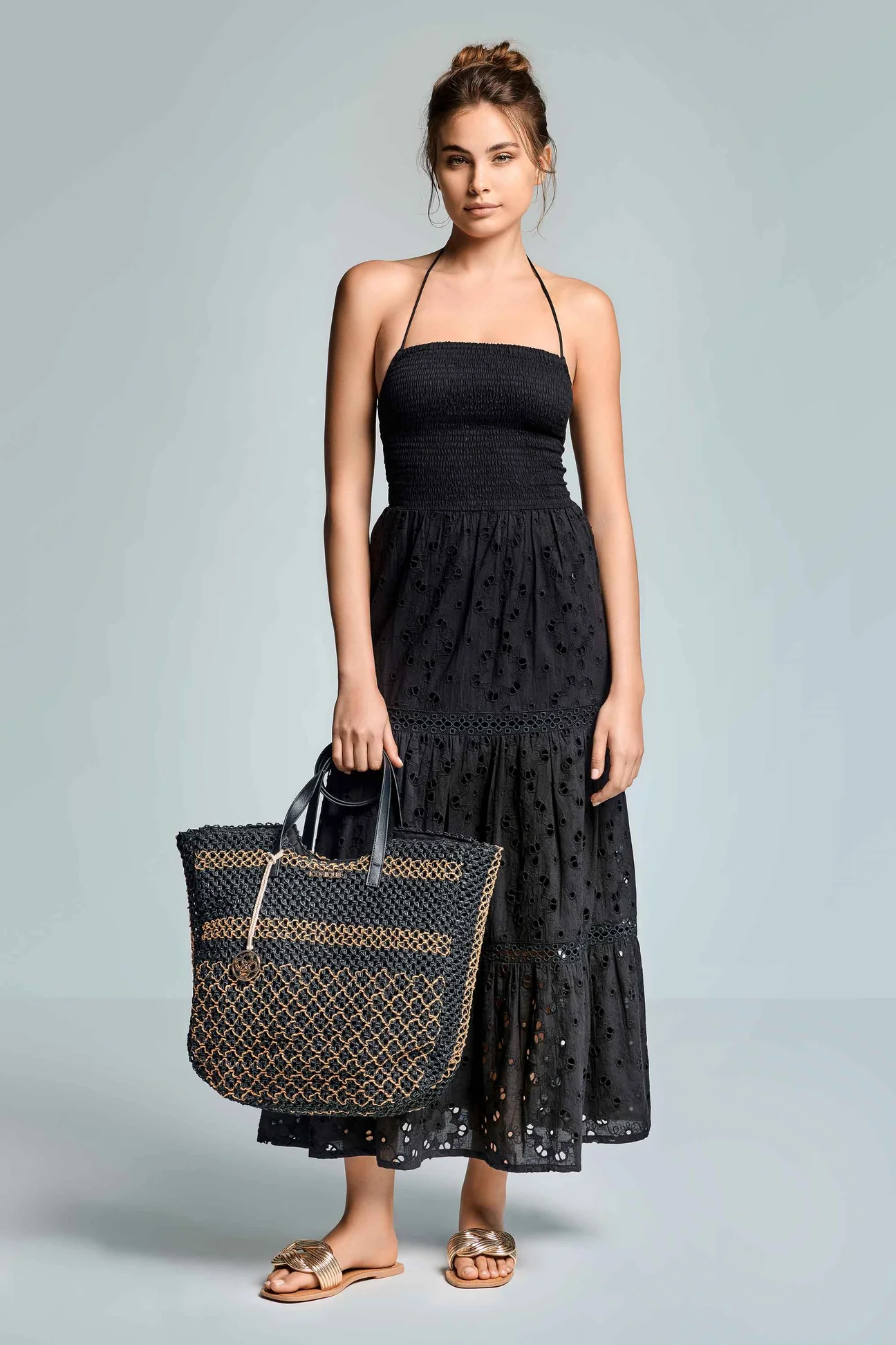 Vestido largo Syria Negro - Imagen 2