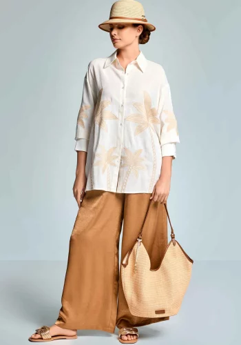 Camisa Encaje Lily Cruda