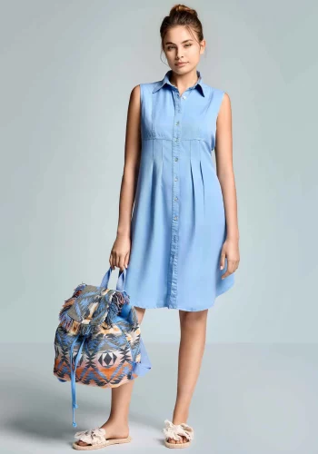 Vestido Corto Ethan Azul