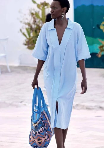 Kaftan Midi Margot Negro