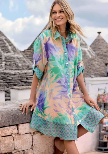 Vestido Corto Madeira