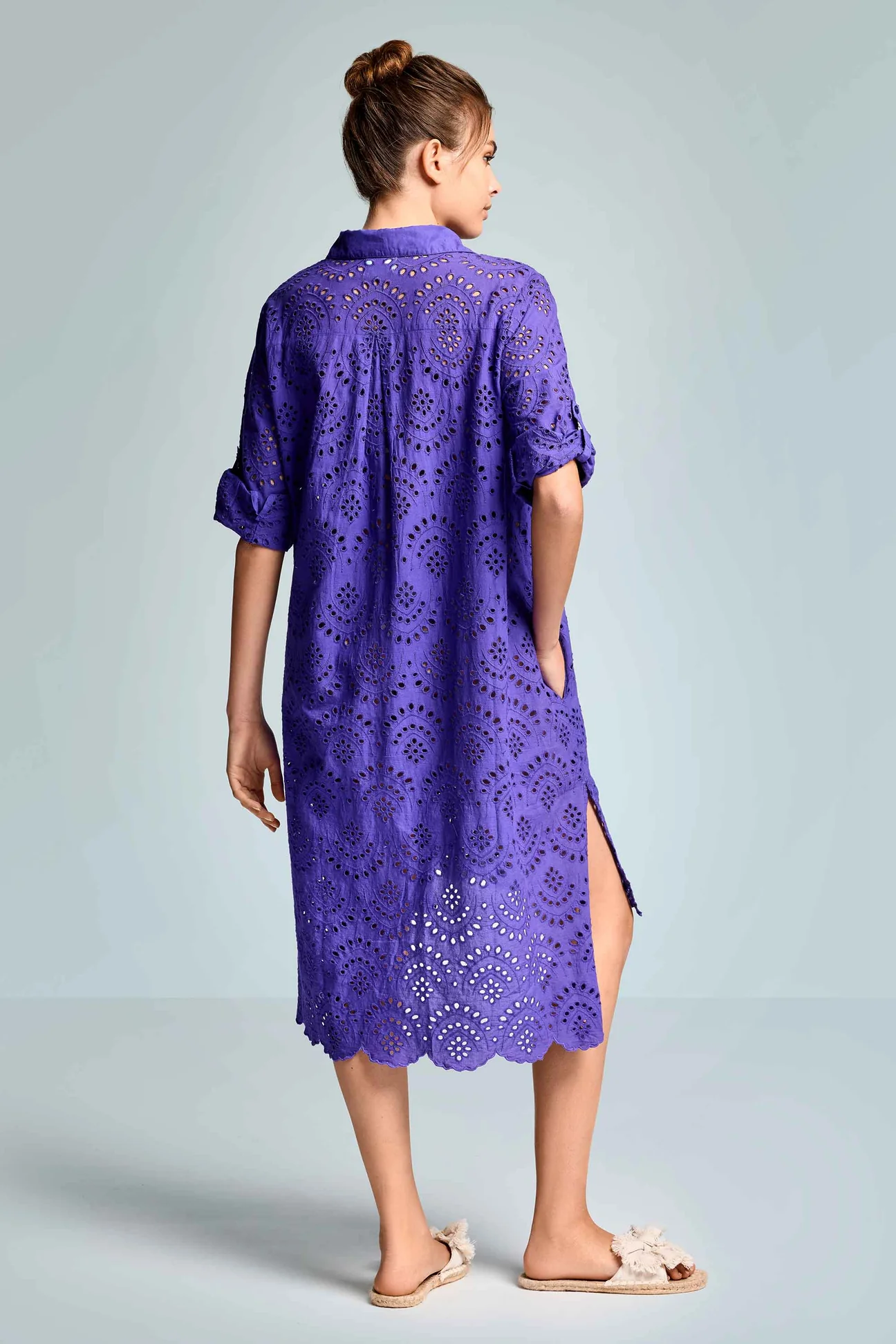 Vestido Asimetrico Ella Azul - Imagen 2