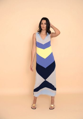 Vestido Intarsia